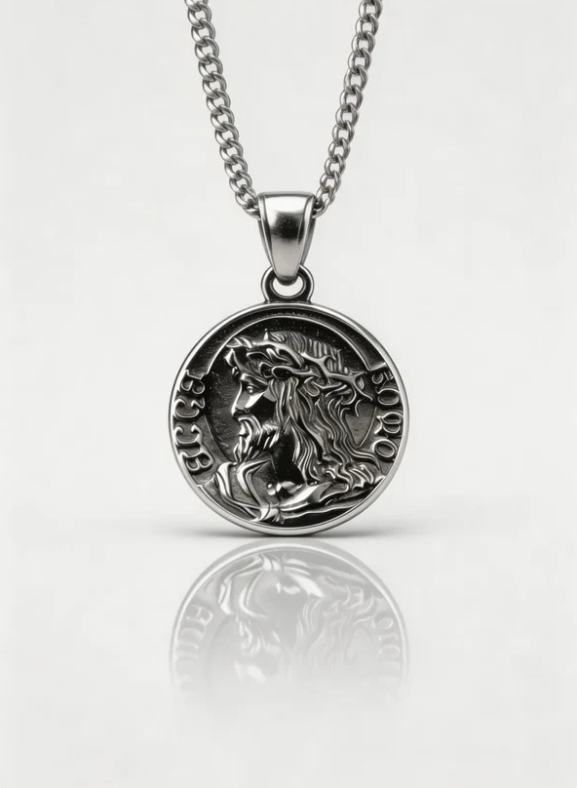 Jesus Quarter Necklace